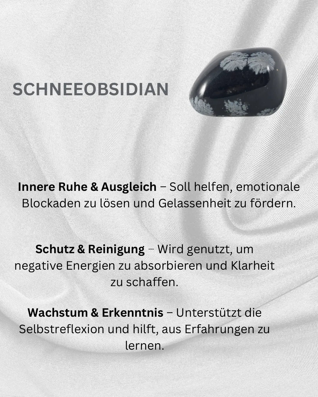 Schneeobsidian – Stein der Ruhe & inneren Balance Nezih