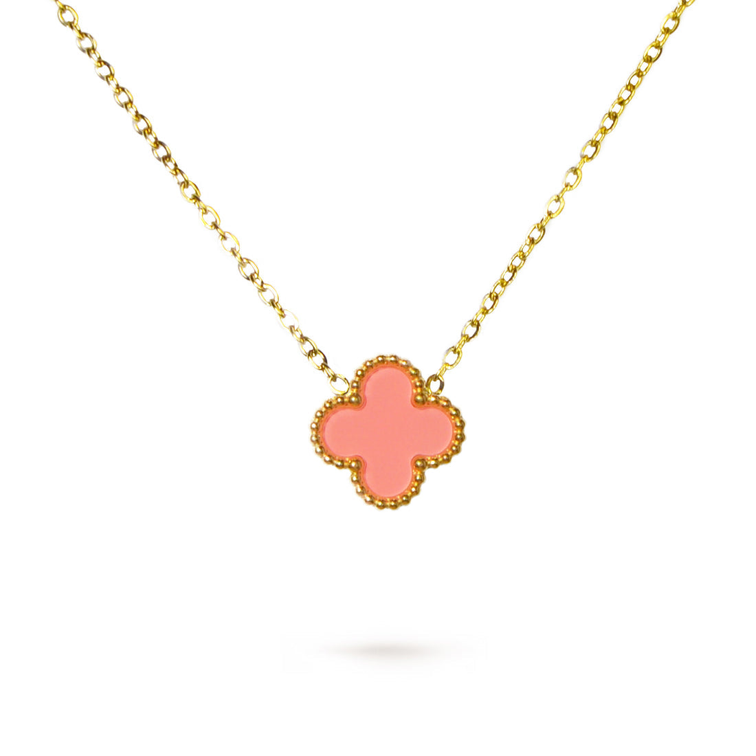 Fleur Charm Pink Halskette