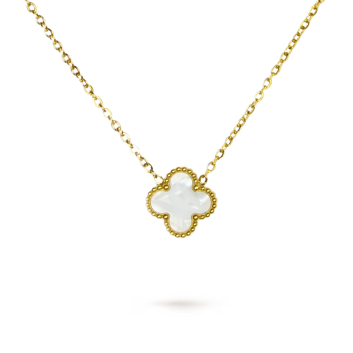 Fleur Charm Weiss Halskette